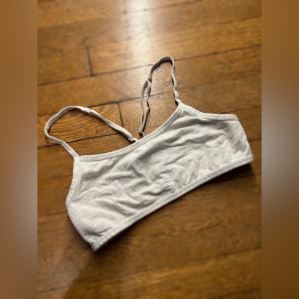 PINK Victoria's Secret Cotton Bralette - Light Gray